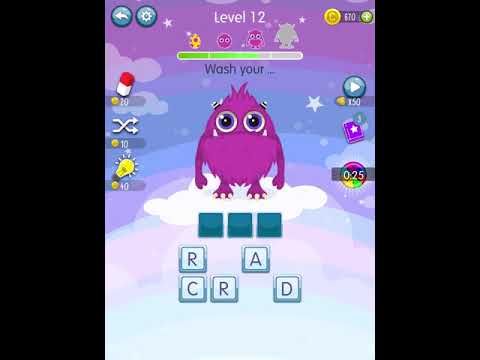 Video guide by Scary Talking Head: Word Monsters Level 12 #wordmonsters
