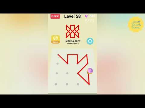 Video guide by Ara Trendy Games: Line Paint! Level 58 #linepaint