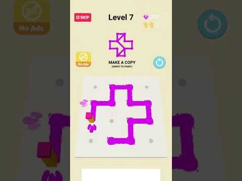 Video guide by RebelYelliex: Line Paint! Level 7 #linepaint