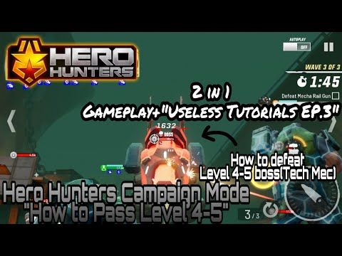 Video guide by ZeptanOfficial: Hero Hunters Level 4-5 #herohunters