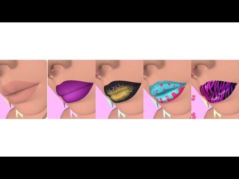 Video guide by Beauty Games: Lip Art 3D Level 1-5 #lipart3d