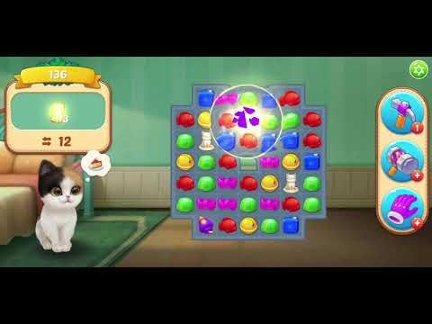 Video guide by Leo Mercury Games: Kitten Match Level 136 #kittenmatch