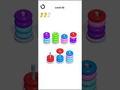 Video guide by Mobile games: Hoop Stack Level 55 #hoopstack