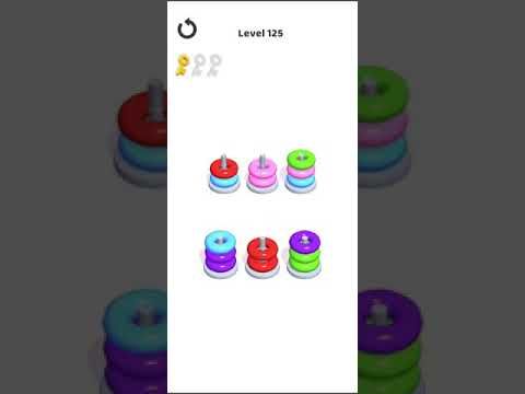 Video guide by Mobile games: Hoop Stack Level 125 #hoopstack