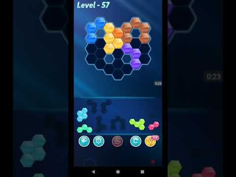Video guide by ETPC EPIC TIME PASS CHANNEL: Block! Hexa Puzzle Level 57 #blockhexapuzzle