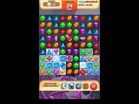 Video guide by Apps Walkthrough Tutorial: Jewel Match King Level 442 #jewelmatchking