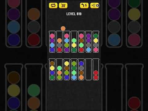 Video guide by Mobile games: Ball Sort Puzzle Level 819 #ballsortpuzzle