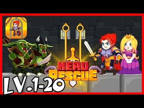 Video guide by PlayGamesWalkthrough: Hero Rescue Level 1-20 #herorescue