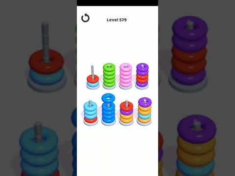 Video guide by Go Answer: Hoop Stack Level 579 #hoopstack