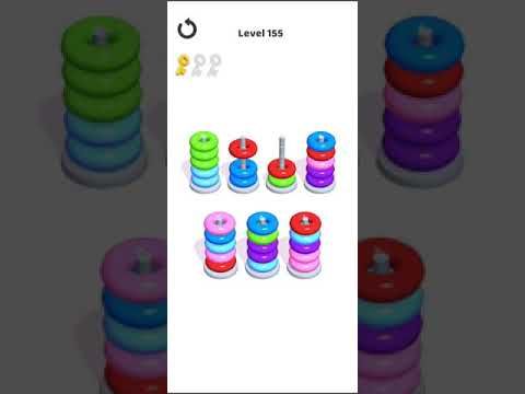 Video guide by Mobile games: Hoop Stack Level 155 #hoopstack