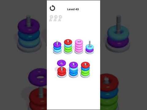 Video guide by Mobile games: Hoop Stack Level 43 #hoopstack
