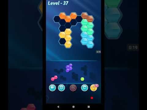 Video guide by ETPC EPIC TIME PASS CHANNEL: Block! Hexa Puzzle Level 37 #blockhexapuzzle