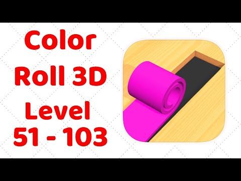Video guide by ZCN Games: Color Roll 3D Level 51-103 #colorroll3d