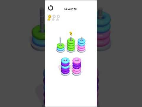 Video guide by Mobile games: Hoop Stack Level 174 #hoopstack