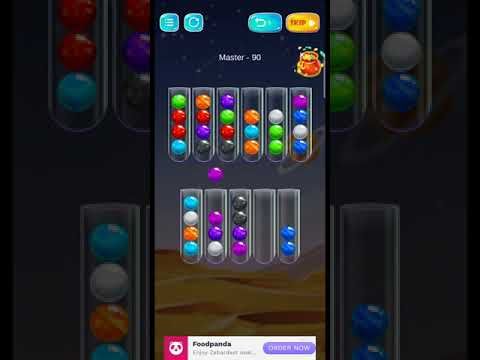 Video guide by AR Android Puzzle Gameing: Golden Bubble Sort Level 90 #goldenbubblesort