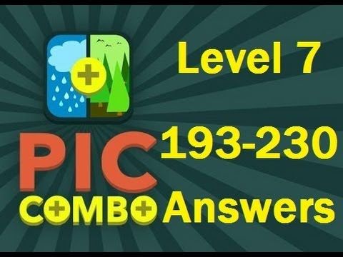 Video guide by Helpyouwinit: Pic Combo level 7-8 to  #piccombo