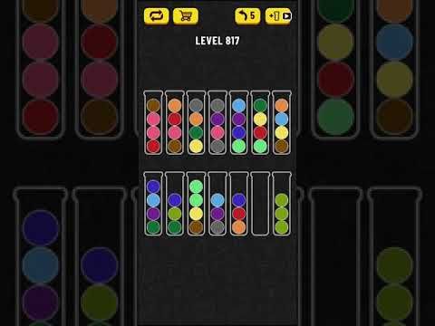 Video guide by Mobile games: Ball Sort Puzzle Level 817 #ballsortpuzzle