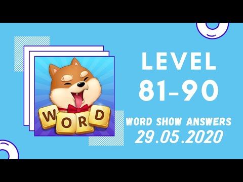 Video guide by Kelime HÃ¼nkÃ¢rÄ±: Word Show Level 81-90 #wordshow