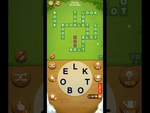 Video guide by ETPC EPIC TIME PASS CHANNEL: Word Farm Cross Level 800 #wordfarmcross