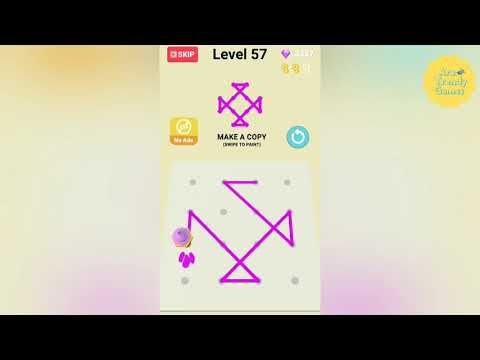 Video guide by Ara Trendy Games: Line Paint! Level 57 #linepaint