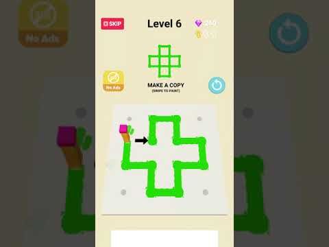 Video guide by RebelYelliex: Line Paint! Level 6 #linepaint