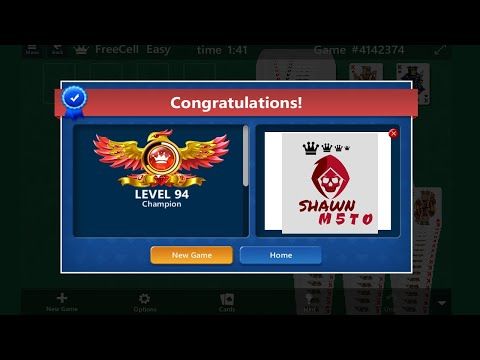 Video guide by Shawn M5TO: FreeCell Level 94 #freecell