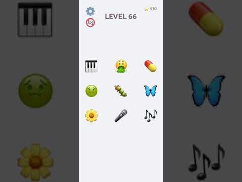 Video guide by Gaming 99: Emoji Puzzle! Level 66 #emojipuzzle
