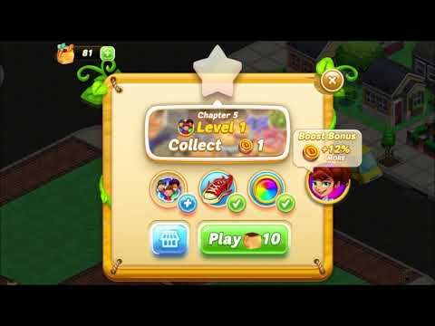 Video guide by Anne-Wil Games: Diner DASH Adventures Chapter 5 - Level 1 #dinerdashadventures