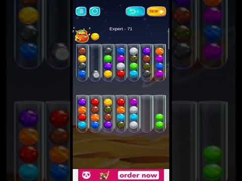 Video guide by AR Android Puzzle Gameing: Golden Bubble Sort Level 71 #goldenbubblesort
