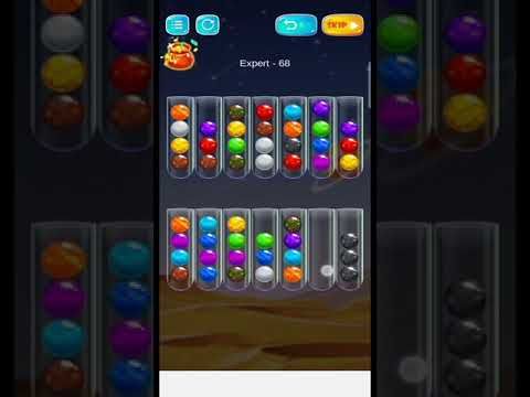 Video guide by AR Android Puzzle Gameing: Golden Bubble Sort Level 68 #goldenbubblesort