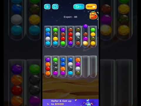 Video guide by AR Android Puzzle Gameing: Golden Bubble Sort Level 88 #goldenbubblesort
