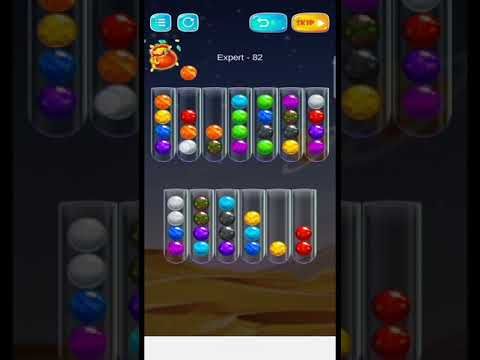 Video guide by AR Android Puzzle Gameing: Golden Bubble Sort Level 82 #goldenbubblesort