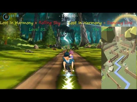 Video guide by Magnesium Royal Green: Lost in Harmony Level 51 #lostinharmony