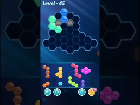 Video guide by Linnet's How To: Block! Hexa Puzzle Level 45 #blockhexapuzzle