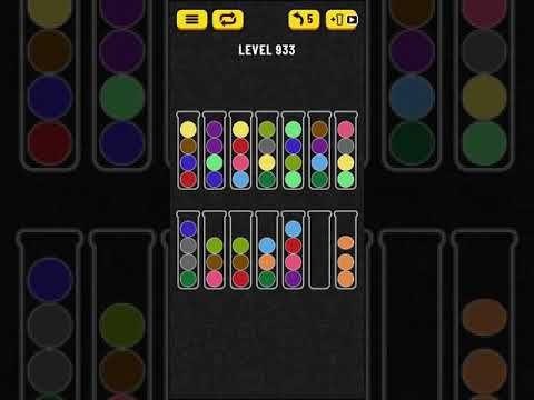 Video guide by Mobile games: Ball Sort Puzzle Level 933 #ballsortpuzzle
