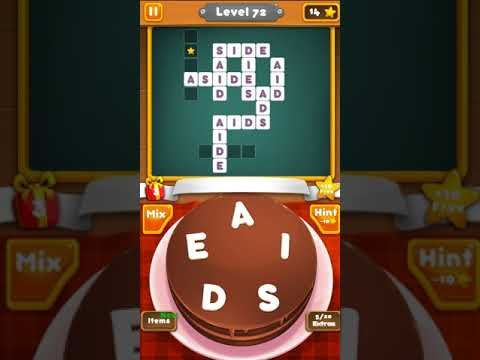 Video guide by RebelYelliex: Crossword Cakes Level 72 #crosswordcakes
