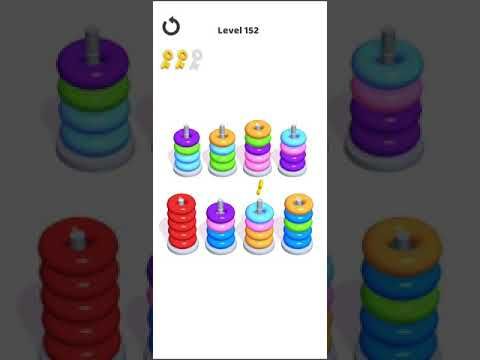 Video guide by Mobile games: Hoop Stack Level 152 #hoopstack