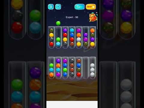 Video guide by AR Android Puzzle Gaming: Golden Bubble Sort Level 98 #goldenbubblesort