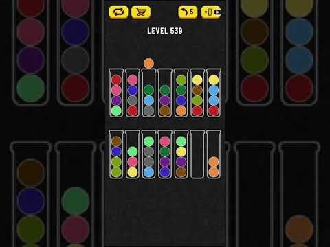 Video guide by Mobile games: Ball Sort Puzzle Level 539 #ballsortpuzzle