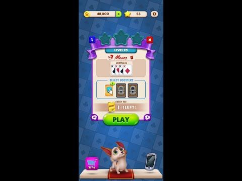 Video guide by Android Games: Solitaire Pets Adventure Level 20 #solitairepetsadventure