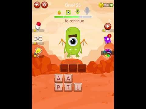 Video guide by Scary Talking Head: Word Monsters Level 55 #wordmonsters