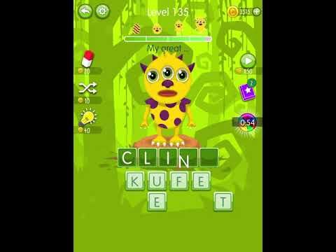 Video guide by Scary Talking Head: Word Monsters Level 135 #wordmonsters