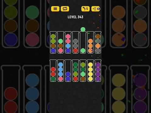 Video guide by Go Answer: Ball Sort Puzzle Level 343 #ballsortpuzzle