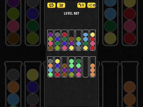 Video guide by Mobile games: Ball Sort Puzzle Level 607 #ballsortpuzzle