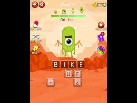 Video guide by Scary Talking Head: Word Monsters Level 78 #wordmonsters