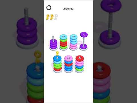 Video guide by Mobile games: Hoop Stack Level 42 #hoopstack