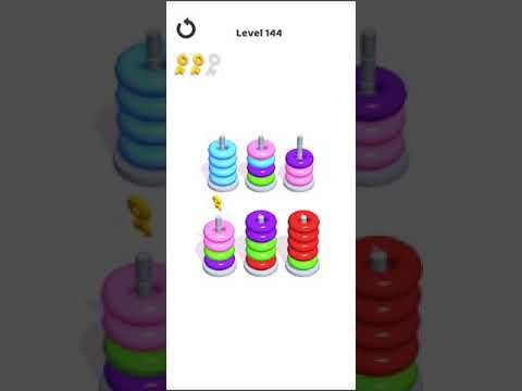 Video guide by Mobile games: Hoop Stack Level 144 #hoopstack