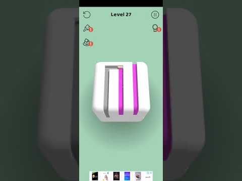 Video guide by JindaR MOBILE GAMES: Paint the Cube Level 27 #paintthecube