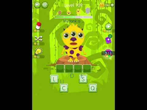 Video guide by Scary Talking Head: Word Monsters Level 109 #wordmonsters