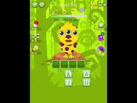 Video guide by Scary Talking Head: Word Monsters Level 106 #wordmonsters